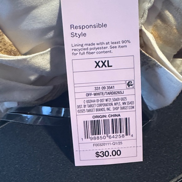 Size XXL Wild Fable Seashell and Starfish Print Linen Dress - Picture 4 of 5